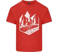 DH Downhill Mountain Biking Cycling Bicycle Uomo Cotone T-Shirt Tee Top