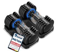 DH FitLife 12kg Manubri Regolabili | 5 Livelli da 2 a 12 kg | Set 2 Pezzi