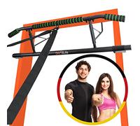 DH FitLife Barra per Trazioni da Porta | Sbarra Trazioni senza Viti, montaggio facile e veloce | Pull Up Bar Pieghevole con elastici per trazioni alla sbarra inclusi | per porta da 70 a 92 cm