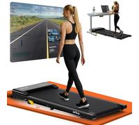 DH FitLife Tapis Roulant Certificato TÜV 1-6 km/h con Inclinazione 6% | Walking Pad Allungato per Casa & Ufficio | Tapis Roulant Salvaspazio con Controllo APP | Treadmill Silenzioso per Home Office