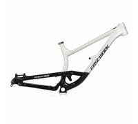 DH Telaio A Sospensione Per Mountain Bike 27.5er 16" Boost Asse Passante 12*148mm, Telaio Del Freno A Disco In Alluminio, Escursione 200mm, Per Ammortizzatore Posteriore Da 250*75mm(Black White,M)