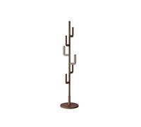 Dh2yjnbf3 Da terra Appendiabiti verticale di lusso in legno da terra, semplice, con asta, for cappotti, cappelli, sciarpe e borse Corridoio(Bruin)