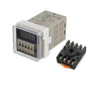DH48J-8 8A 11A Contatori digitali preimpostati elettronici Contatore sensore relè Aciclico 8PIN 11PIN con base DC12V 24V AC220V(DH48J-11A DC24V)