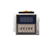 DH48S-S 220V 0.1S-99H AC Timer di controllo del ciclo Delayer Display digitale SPDT Timer programmabile Relè interruttore temporizzato con base(DH48S-2Z,AC380V)