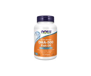 DHA-500 mg Olio di pesce 90 Capsule molli Now Foods