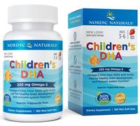 DHA per bambini, 250mg Omega-3 Fragola - 180 mini capsule molli