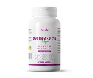 Dha vegano 250mg omega-3 tg olio di alghe - 30 softgels vegetali