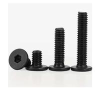 DHAEY 5 pz-50 pz CM M2 M2.5 M3 M4 M5 M6 M8 Nero in Acciaio Inox Esagonale A Esagono Incassato Vite A Testa Piatta Ultra Sottile Super Low(X 16mm,M2 50pcs)