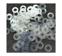 DHAEY SeroNi PVC Rigido Morbido Plastica Sottile Rondella Trasparente Guarnizione Antiurto e a Prova di perdite Vite di Isolamento M2 M2.5 M3 M4 M5 M6 M8 M10 M12(Hard,M3x8x1mm (100pcs))