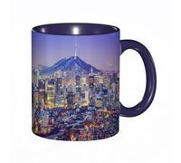 DHAEY Tazza Mug cose divertenti,Orizzonte della città di Seoul Corea del Sud al crepuscolo.,tazza caffè, tazza grande, tazza divertente - decora la tua tazza