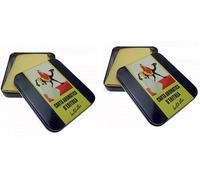 DHANVANTARI - 2 CONFEZIONI DI CARTA D'ERITREA 72 LISTELLI IN SCATOLA DI METALLO confezione regalo, purificare gli ambienti