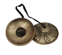 Dharma Store - Piatti tibetani Tingsha - 6,6 cm (Om Mani Padme)