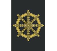 Dharma Wheel Buddha Dhamma Chakra Buddhism Meditation: Lined Journal & Diary for Writing & Notes for Girls and Women, Memo Diary Subject Notebooks Planner, 6"x9"