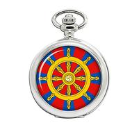 Dharmacakra Wheel of Dharma Buddhism Full Hunter Orologio da tasca