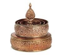 DharmaObjects - Set di mandala, in rame tibetano, diametro 14 cm
