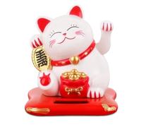 DHASUWT Braccio sventolante a forma di gatto fortunato, piccolo gatto che sventola solare, gatto cinese vivace e adorabile, simpatico gatto bianco che accoglie il gatto benvenuto per decorare
