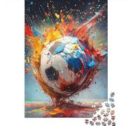 DHBANEIOK Calcio Puzzle 1000 Pièces, Puzzle Pour Adultes, Puzzle Impossible, Jeu D'adresse Pour Toute La Famille, Puzzle De DécoSourision D'intérieur.500pcs (52x38cm)