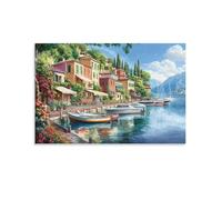 DHBANEIOK Lago di Como Quadri Su Tela Wall Art Moderni Stampe Stampa Su Tela Stampe Arte Decorazioni Stampe Per Camera Da Letto Bagno Cucina 20x30inch(50x75cm)
