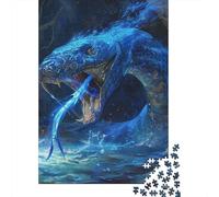 DHBANEIOK Le serpent Puzzle 1000 Pièces Adultes,Jeux D'adresse Pour Toute La Famille,Jeu De Team Building,Cadeau Pour Les Amis Ou Les Amants 300pcs (40x28cm)