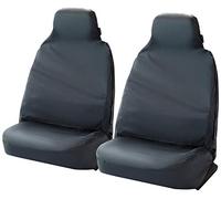 DHC Cosmos Hi Back Extra 53302 CopriSedili Anteriori a Coppia con Montaggio Universale, Tessuto Resistente agli Strappi, Adatto per Veicoli Commerciali, Grigio