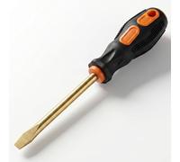 DHDHWEFE Cacciavite a Testa Piatta Antiscintilla, Strumento Manuale Antimagnetico in Bronzo di Alluminio for l'Industria Petrolifera, del Gas, Chimica e Mineraria, Impugnatura ergonomica(350mm)
