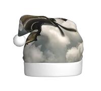 DHGJHGN Cappello natalizio con stampa di aeromobili della Seconda Guerra Mondiale Airplane04, decorazione per feste di Natale e accessori, copricapo festivo per Capodanno