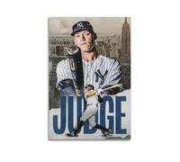 DHHMTPIYS Stampa artistica da parete su tela, motivo: giudice di baseball di New York, skyline della città, decorazione moderna per la camera da letto, 30 x 45 cm