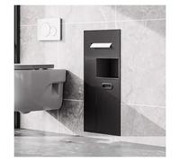 DHHUFEJT Mensola portaoggetti da Incasso in Acciaio Inox con Cestino Integrato, nicchia salvaspazio per Bagno, Doccia, Cucina, Soggiorno e Camera da Letto.
