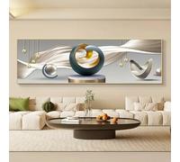 DHHXY Quadro Su Tela Arte da parete di lusso con linea astratta, poster da parete extra large, stampe moderne su tela, immagine su tela 60x180 cm senza cornice