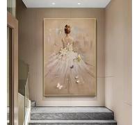 DHHXY Stampa Su Tela XXL Quadro su tela astratto moderno con ballerina, poster e stampe di ballerini di danza classica, quadri da parete per decorazioni murali, 70x100 cm, senza cornice