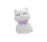 DHINK - Luce notturna ricaricabile LED Gatto - Lampada notturna in silicone per cameretta dei bambini e dei bambini - Lampada da comodino per bambini - Regalo per nascita, bianco