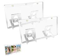 Dhisperares 2 Pcs Magnetic Trading Card Holder,35pt Espositore Carte ,Fundas Cartas Sleeves Magnetiche, ,Toploader Bustine Protezione Custodie ,Carte Collezionabili Per Yu Gi Oh, Mtg, Magic, Sport