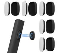 Dhisperares 5 Pezzi Supporto Magnetico per Telecomando, Silicone, Doppio Magnete, Adesivo Senza Forature, Compatibile con TV, Condizionatori e Ventilatori (Nero)