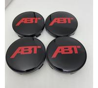 DHJKCBH 4 Pezzi Auto Coprimozzi Coprimozzo per ABT Racing coprimozzo del Pneumatico Adesivi Badge Accessori per Ruote,A-70mm