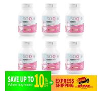 DHL EXPRESS 6X SOQ Gluta Collagene 1.000 mg Sbiancante Radiante Riduce le Mac...