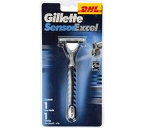 (DHL EXPRESS) Gillette Sensor Excel manico rasoio + 1 cartuccia rasoio limitato