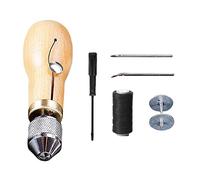 DHliIQQ Set di macchine da cucire in pelle Punteruolo Filo Speedy Stitcher Kit Per Cintura Calzolaio Artigianato Troppo Riparazione Rapidamente Tela Pelle O6y9
