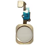 DHLK® Cavo Tasto Home Compatibile con iPhone 6 Bianco - No Impronta Digitale (A1549, A1586, A1589)