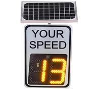 DHMYDPDZ Cartello Limite di velocità Radar Solare Digitale a LED 50x70 cm, rilevatore di velocità Radar in Alluminio, avviso di Sicurezza Stradale, Adatto ad autostrade e Strade a velocità Limitata