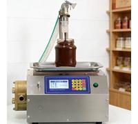 DHMYDPDZ Macchina di riempimento/Macchina riempimento Automatico,Macchina riempimento per Bottiglie con Pompa,Macchina Commerciale per Il riempimento Miele,Altezza Regolabile 0-40cm PlasticGearPump