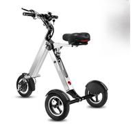 DHMYDPDZ Monopattino Elettrico Pieghevole a 3 Ruote con Sedile per Adulti e Adolescenti Triciclo Elettrico - con Sedile per Adulti - 21 miglia con 1 Carica, con Batteria Rimovibile da 36 V 10 Ah