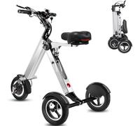 DHMYDPDZ Scooter Elettrico a 3 Ruote per Adulti, con Sedile per Adulti e Adolescenti, Triciclo Elettrico con Motore da 450 W e Batteria Rimovibile da 36 V, Doppia Sospensione migliorata