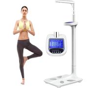 DHMYYXGS Bilancia Pesapersone Professionale Digitale,con Colonna Altimetro Telescopico Integrato E Funzione Bmi, Bilancia Persona con Schermo Ravvicinato