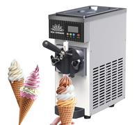 DHMYYXGS Macchina Gelato Commerciale,Macchina Gelato Soft,Produzione 4-6kg/H,Gelatiera Autorefrigerante,per Gelato Soft,Yogurt, Crema Pasticcera E Sorbetto,ECC,Cream