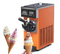 DHMYYXGS Macchina Gelato Commerciale,Macchina Gelato Soft,Produzione 4-6kg/H,Gelatiera Autorefrigerante,per Gelato Soft,Yogurt, Crema Pasticcera E Sorbetto,ECC,Orange