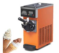 DHMYYXGS Macchina per Gelato Commerciale,Gelatiera da Banco,Gelatiera Creamy,con Display a LED Auto Clean Sapori Perfetta,per Gelato Soft, Yogurt,Crema Pasticcera E Sorbetto,Orange