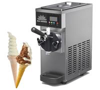 DHMYYXGS Macchina per Gelato Duro Uso Commerciale,Gelatiera Autorefrigerante,Sorbettiera Professionale,Macchina Gelato Soft,Macchina Gelato Soft Commerciale,per Snack Bar Ristorante,Grey