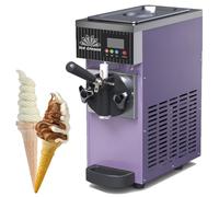 DHMYYXGS Macchina per Gelato Duro Uso Commerciale,Gelatiera Autorefrigerante,Sorbettiera Professionale,Macchina Gelato Soft,Macchina Gelato Soft Commerciale,per Snack Bar Ristorante,Purple