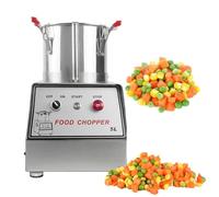 DHMYYXGS Robot da Cucina Professionale 5l,Tritatutto Verdure E Frutta Acciaio Inox,Cutter Elettrico Multifunzione,per Cereali,Noci E Lavorazione Alimenti 7L