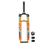 DHNCBGFZ Forcella Ad Aria MTB 26" 27,5" 29" Tubo Dritto da 1-1/8" Escursione 120 Mm Freno A Disco Forcella Anteriore per XC AM Blocco Manuale(Orange,26in)